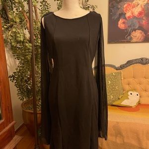 The darkest side caped dress